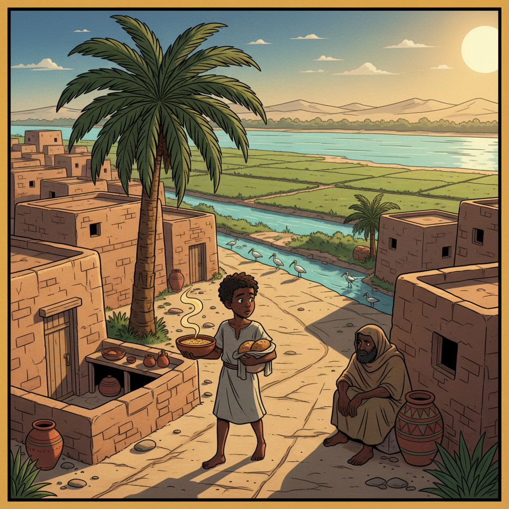 The Boy Who Fed the Stranger — illustration 1