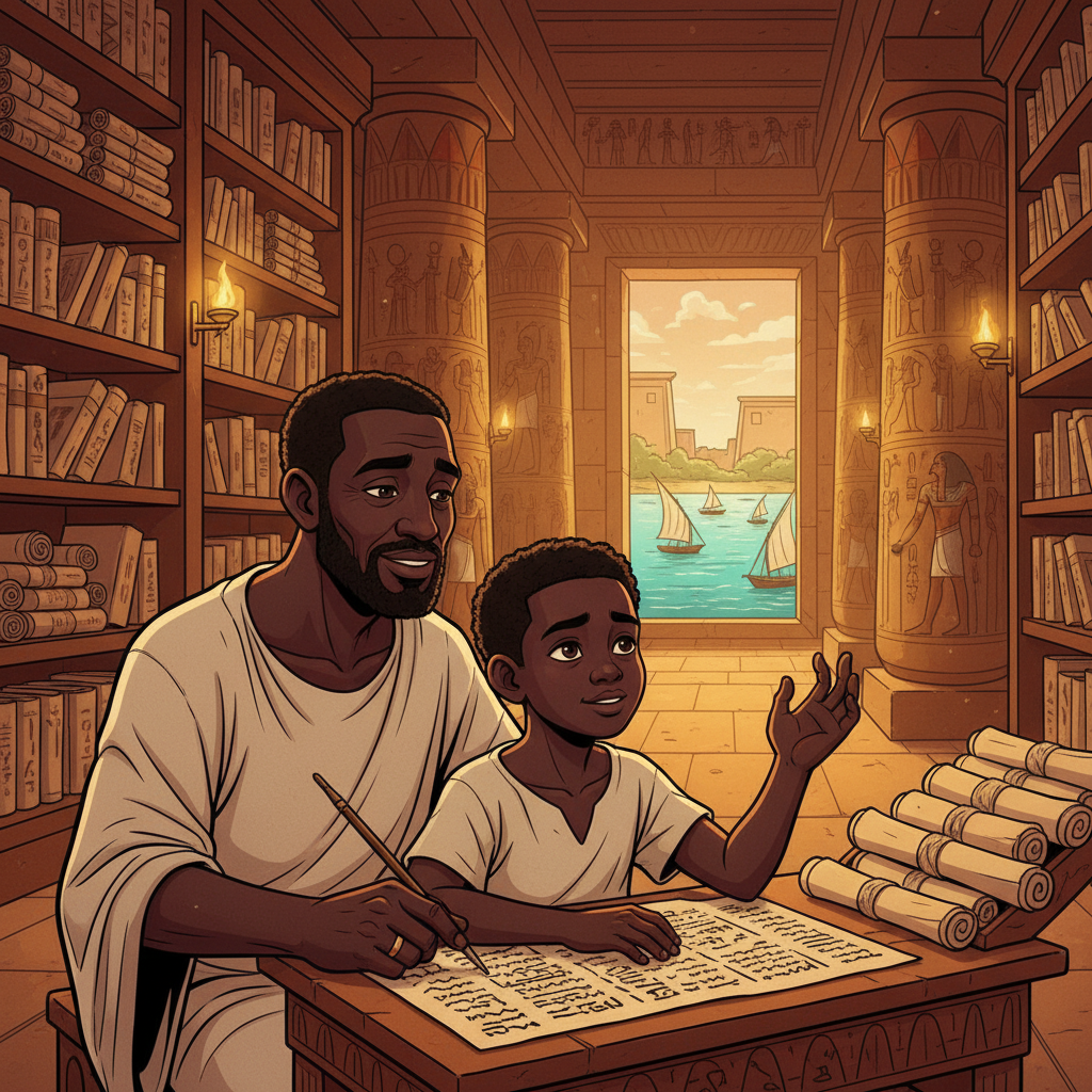 The Boy Who Burned the Papyrus — illustration 2