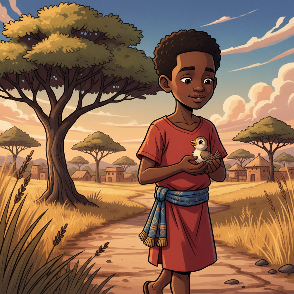 Kato and the Baby Bird — illustration 2