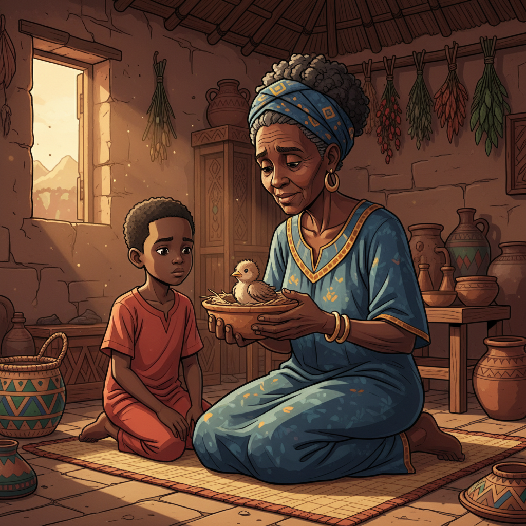 Kato and the Baby Bird — illustration 3