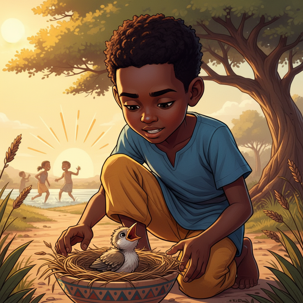 Kato and the Baby Bird — illustration 5