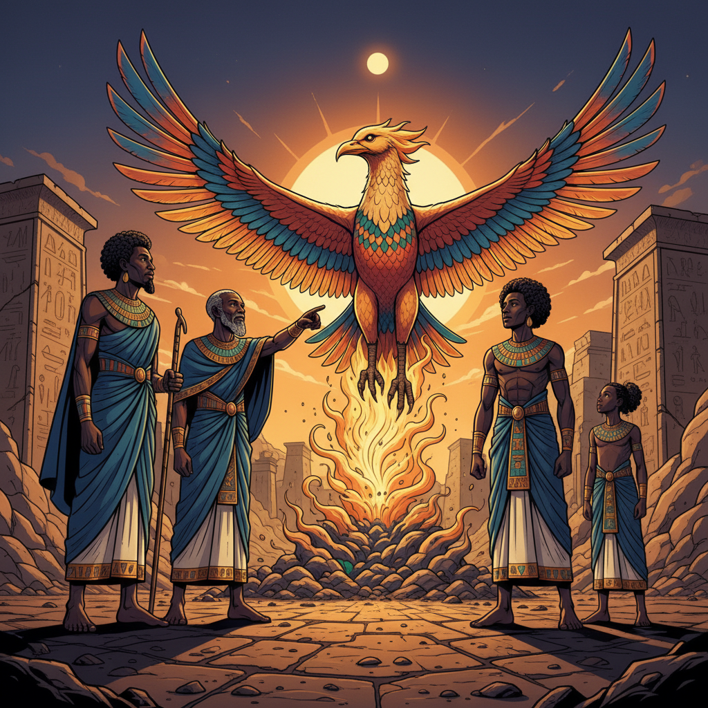 Becoming the Bennu Bird — Rising Again — illustration 9