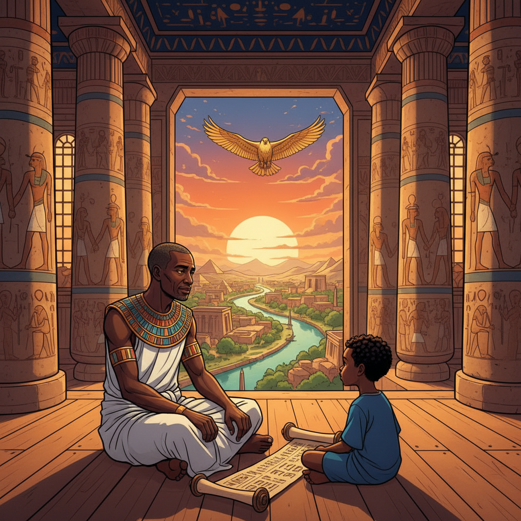 Becoming the Golden Falcon — illustration 1