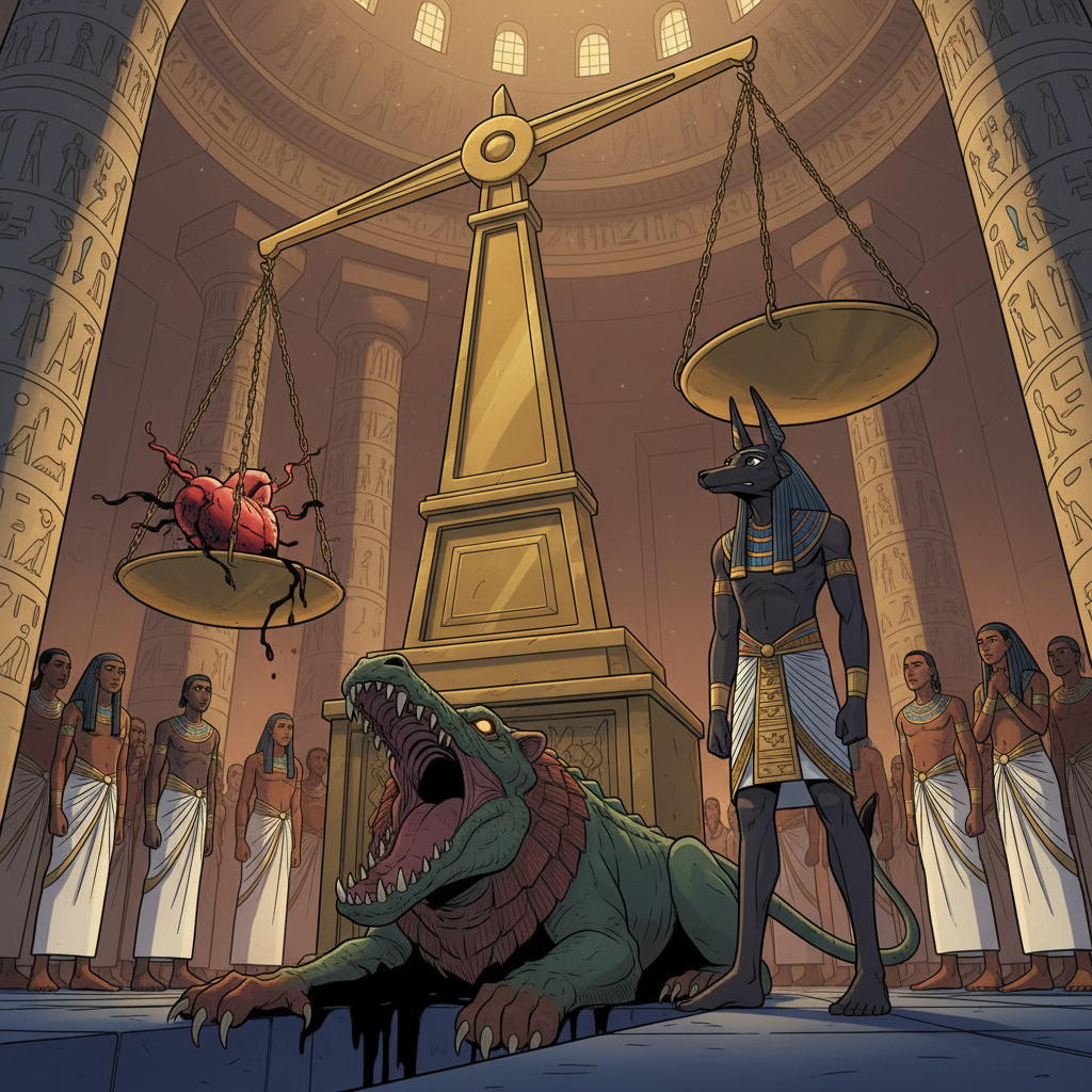 The Hall of Two Truths — Standing Before the Scales — illustration 12
