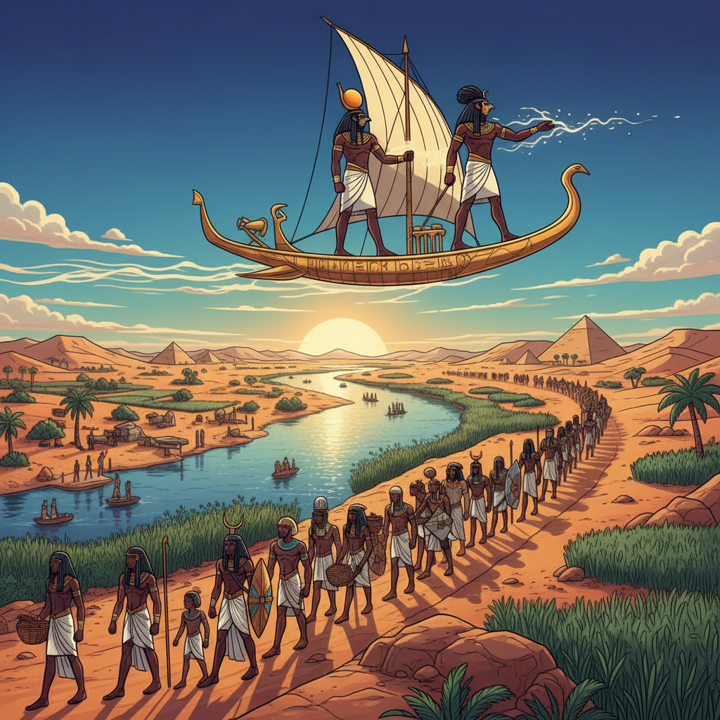 Praise to Ra — The Sun's Journey — illustration 3