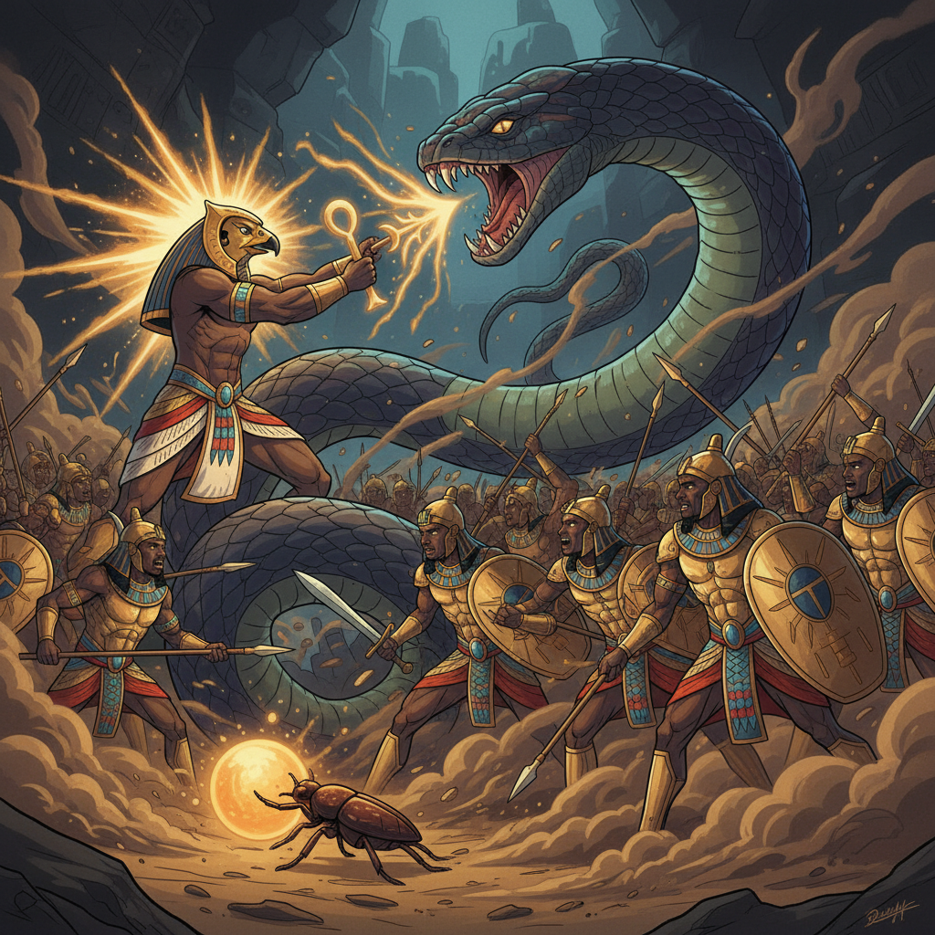 Praise to Ra — The Sun's Journey — illustration 7
