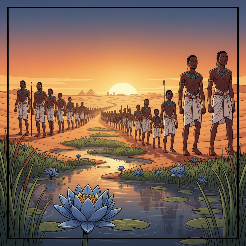 Nefertem and the Lotus — Beauty, Suffering, and the Ethics of Care — illustration 2