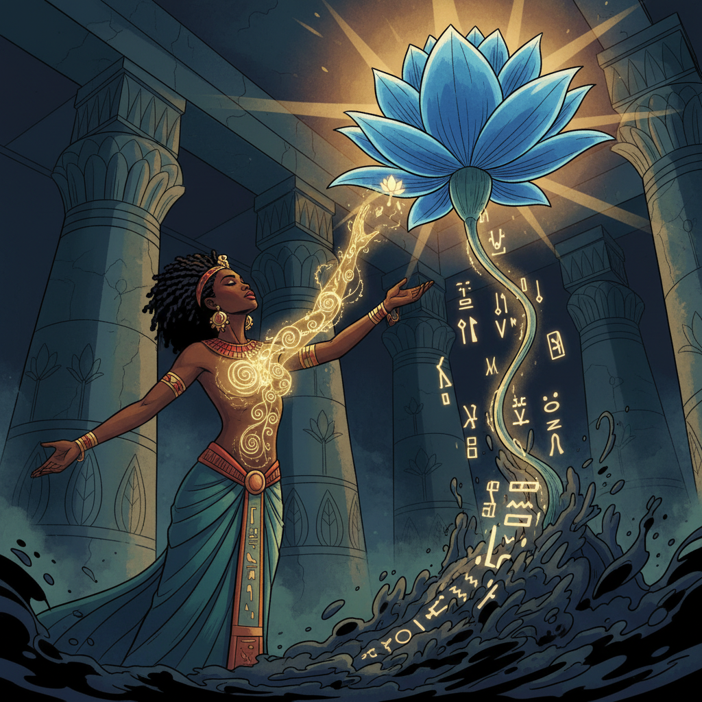Nefertem and the Lotus — Beauty, Suffering, and the Ethics of Care — illustration 18
