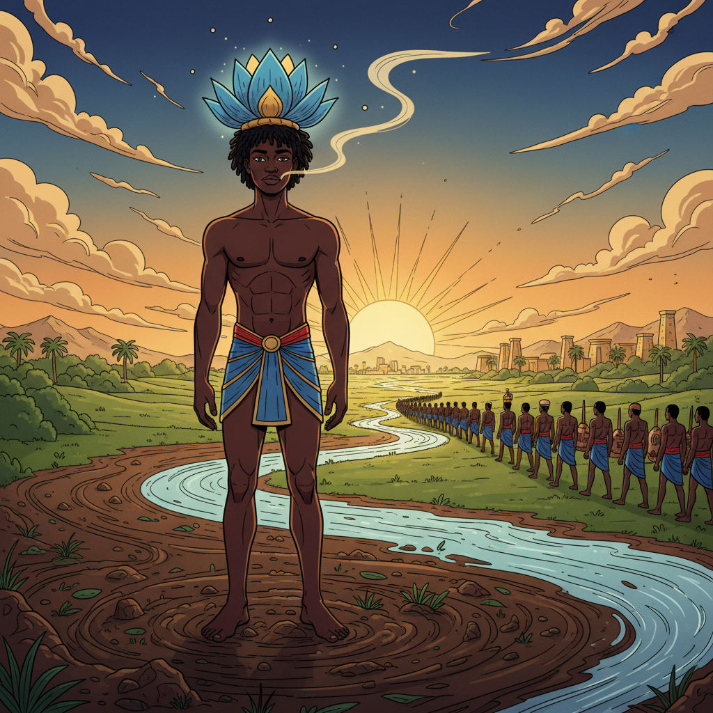 Nefertem and the Lotus — Beauty, Suffering, and the Ethics of Care — illustration 4