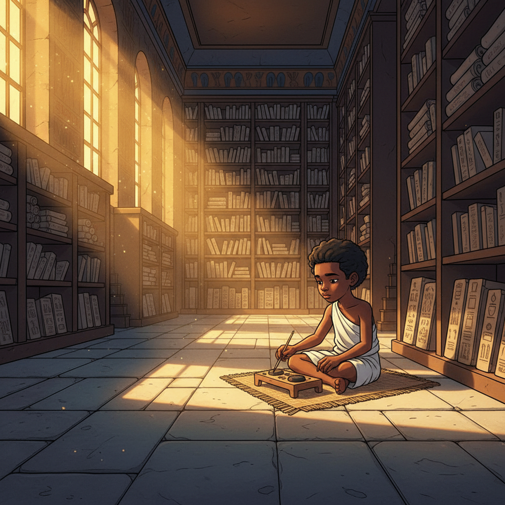 The Scribe Who Could Not Lie — illustration 1