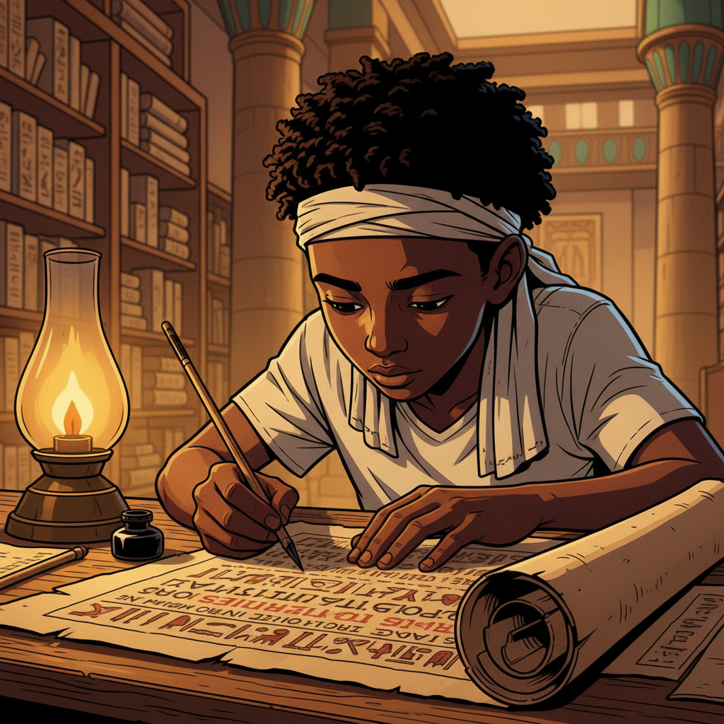 The Scribe Who Could Not Lie — illustration 4