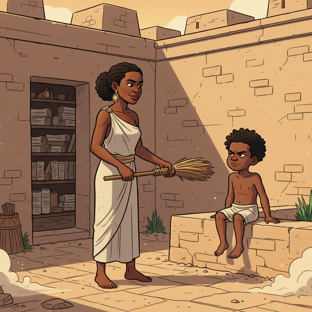 The Son Who Would Not Sweep — illustration 3