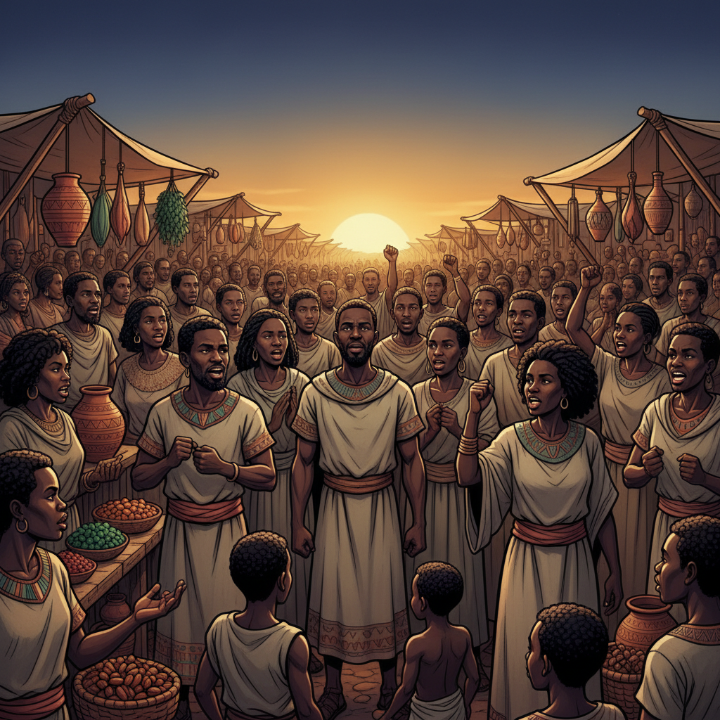 Before Pilatos and Kayafa — illustration 12