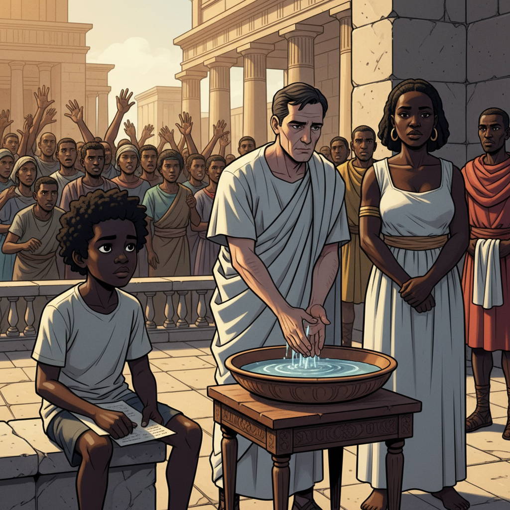 Before Pilatos and Kayafa — illustration 13