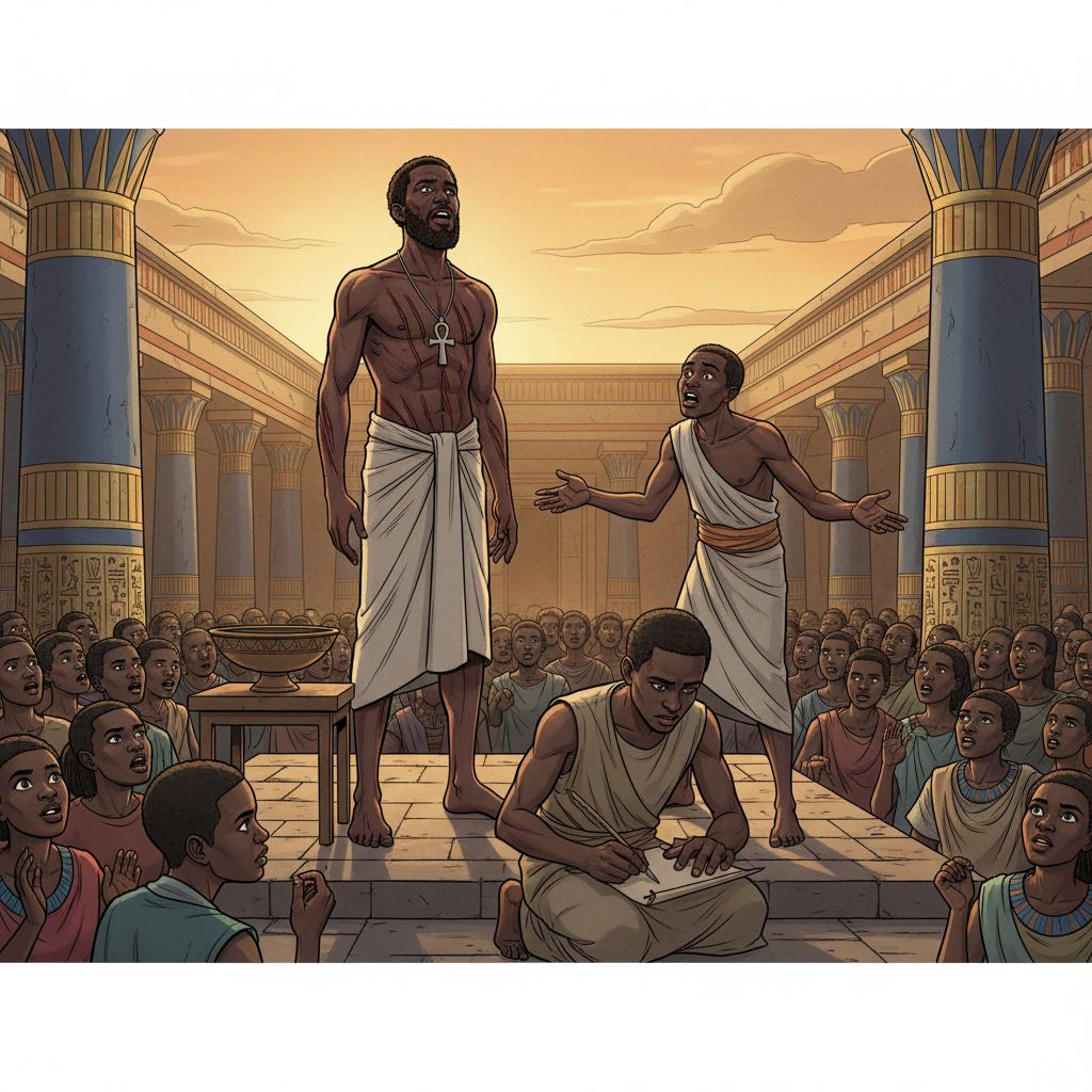 Before Pilatos and Kayafa — illustration 14
