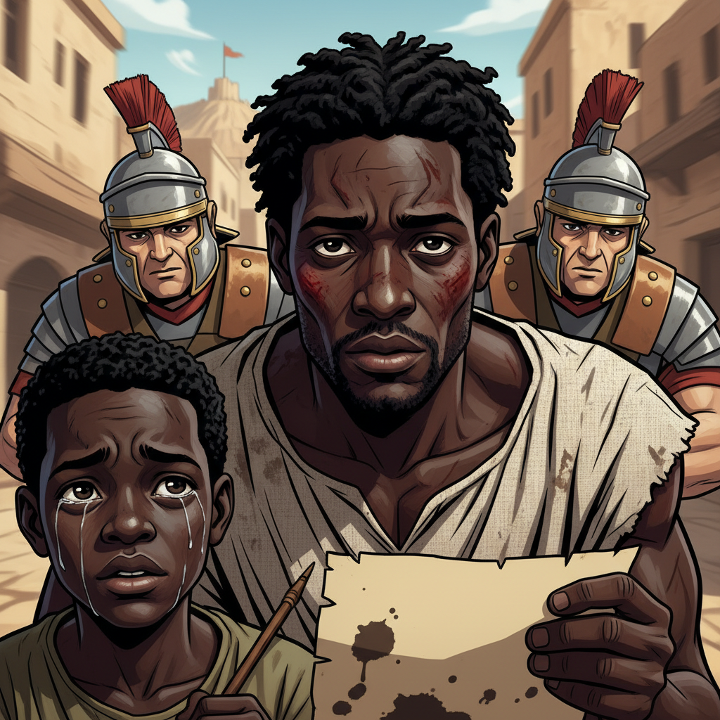 Before Pilatos and Kayafa — illustration 17