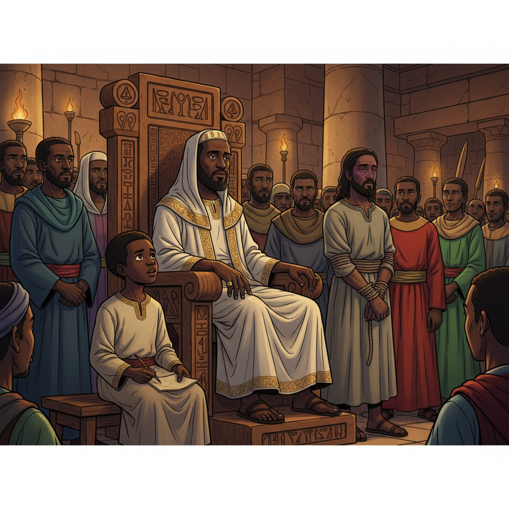 Before Pilatos and Kayafa — illustration 3
