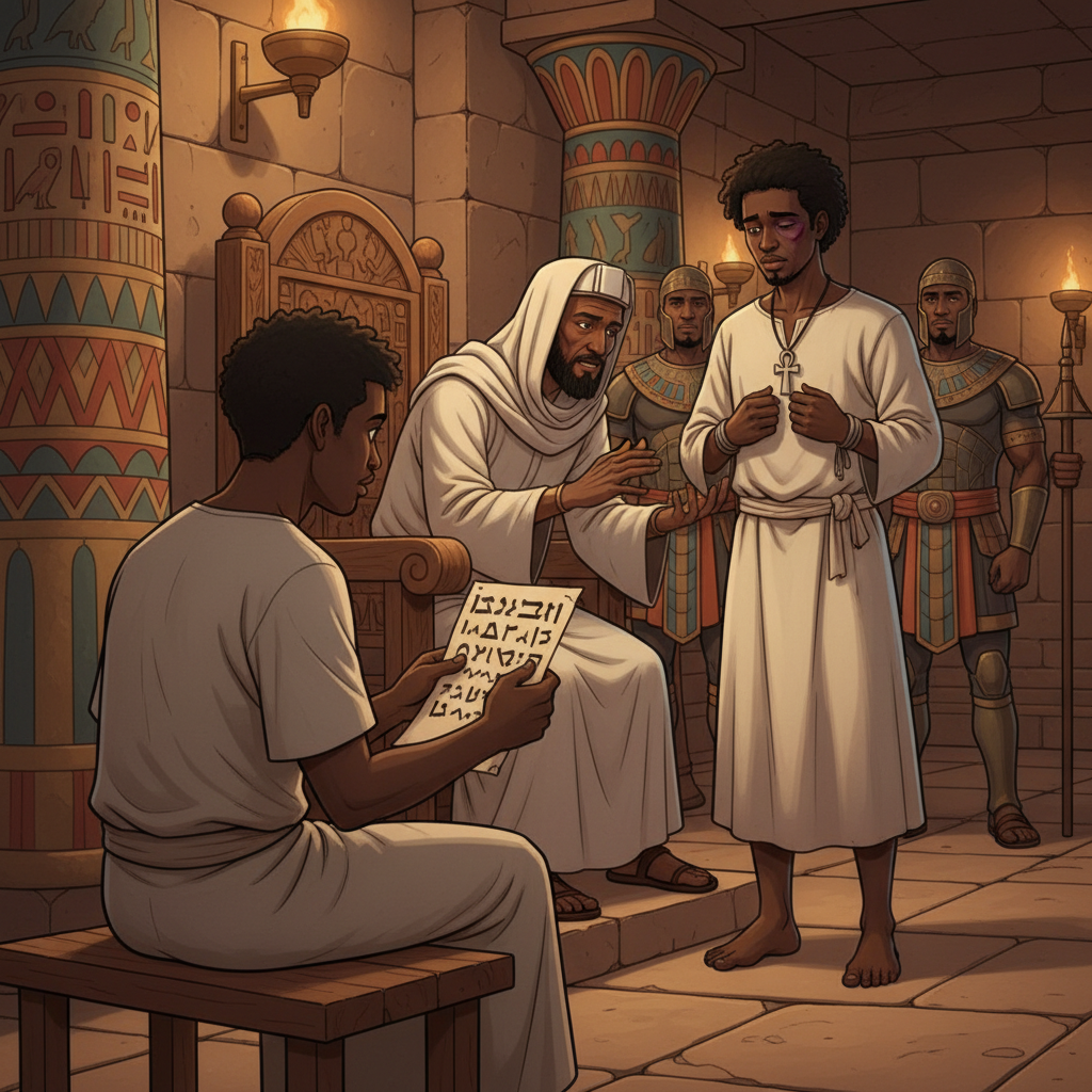 Before Pilatos and Kayafa — illustration 5