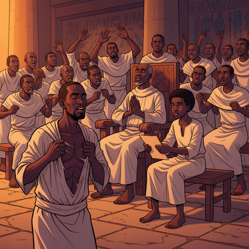 Before Pilatos and Kayafa — illustration 6