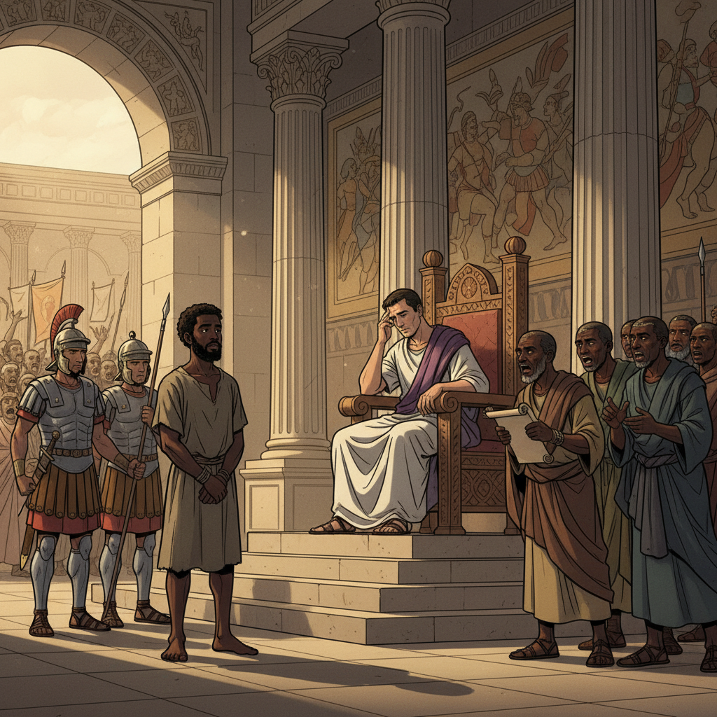 Before Pilatos and Kayafa — illustration 9