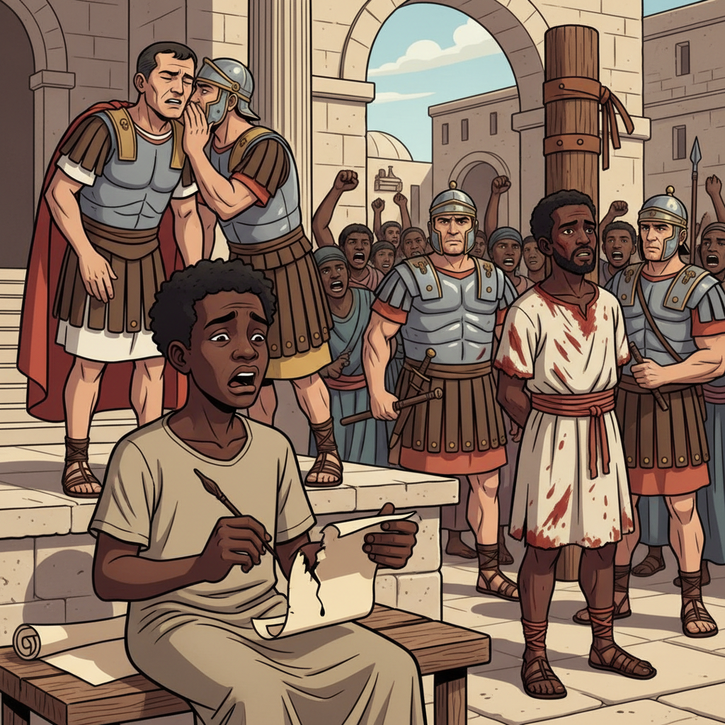 Before Pilatos and Kayafa — illustration 10