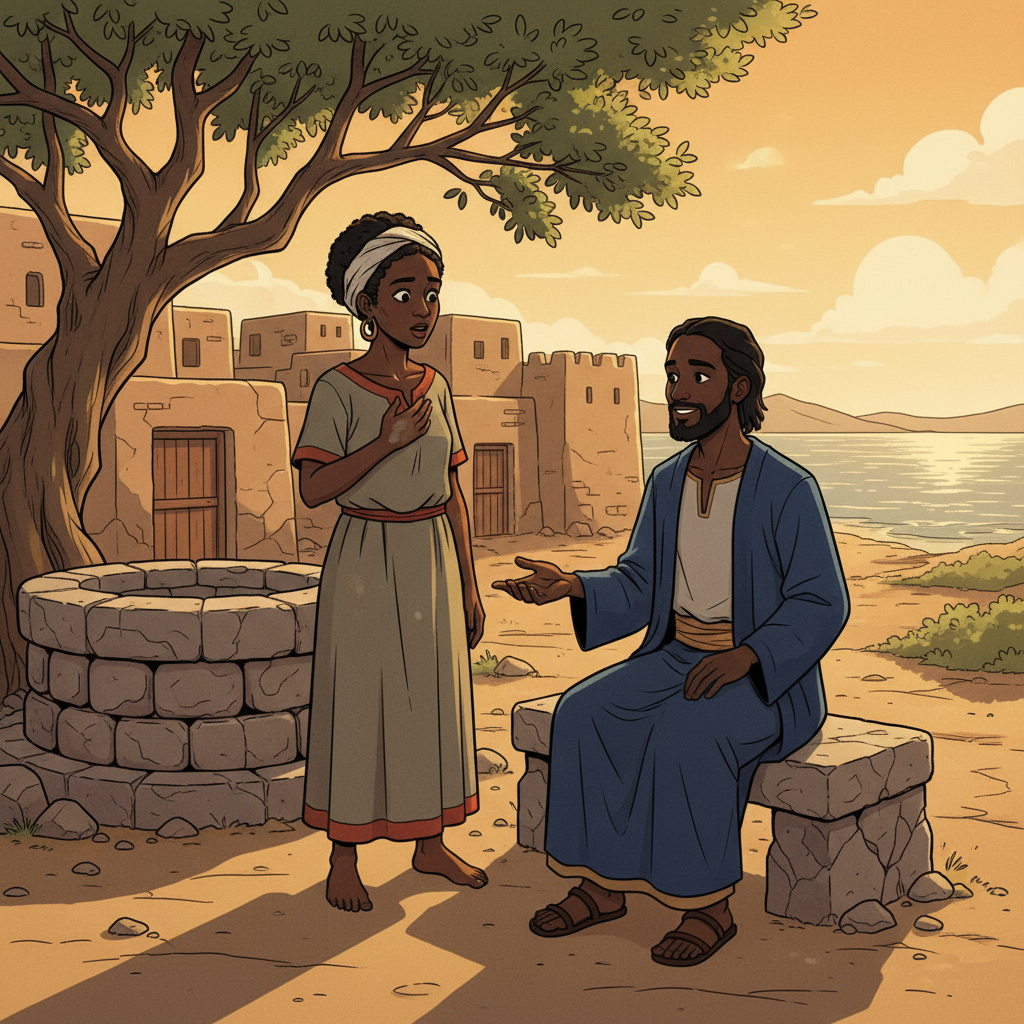 Miryam of Magdala at the Well — illustration 14
