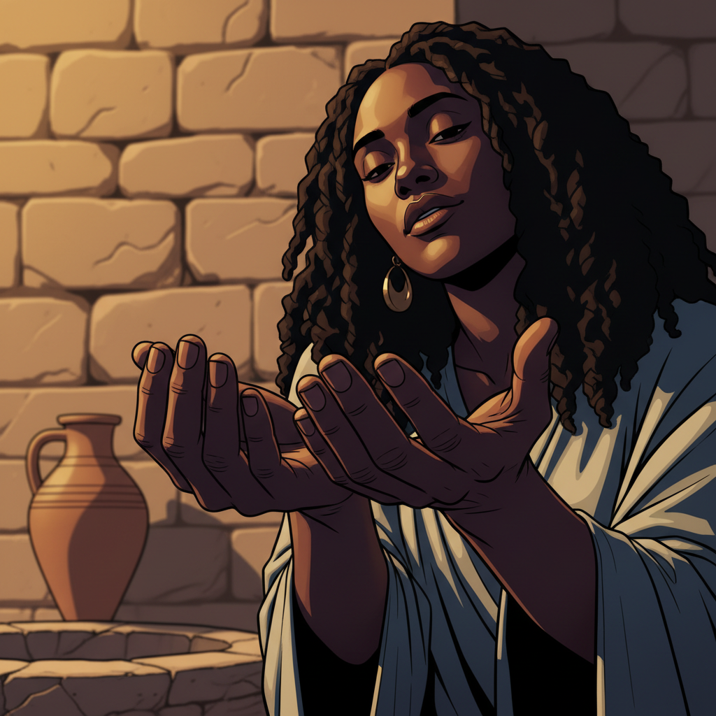 Miryam of Magdala at the Well — illustration 20