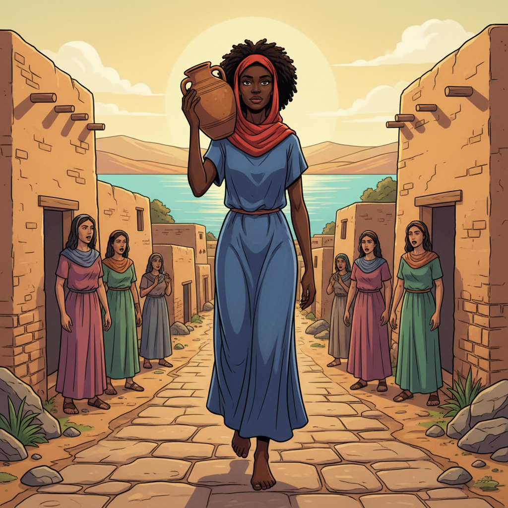 Miryam of Magdala at the Well — illustration 24
