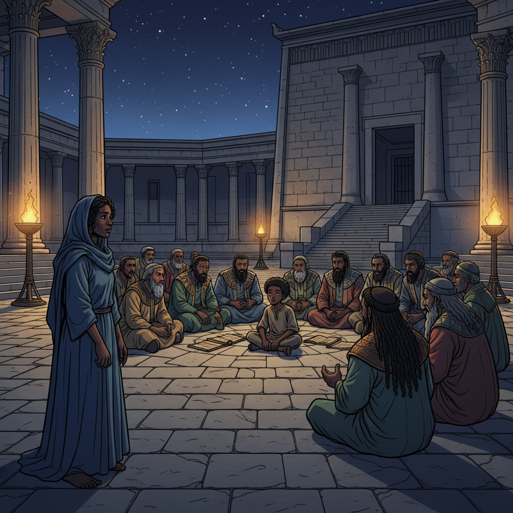 The Twelve-Year-Old at the Temple — illustration 9